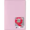 (01451293) GRAFOPLÁS CARPETA CON FUNDAS POLIPLÁS SOLDADAS FOLIO 20 FUNDAS PP SEMIRÍGIDO TRANSLÚCIDO ROSA SOFT