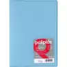 (01471291) GRAFOPLÁS CARPETA CON FUNDAS POLIPLÁS SOLDADAS FOLIO 30 FUNDAS PP SEMIRÍGIDO TRANSLÚCIDO AZUL SOFT