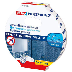 (55733-00018-02) TESA CINTA ADHESIVA DE MONTAJE DOBLE CARA POWERBOND 19MM X 5M ESPEJOS