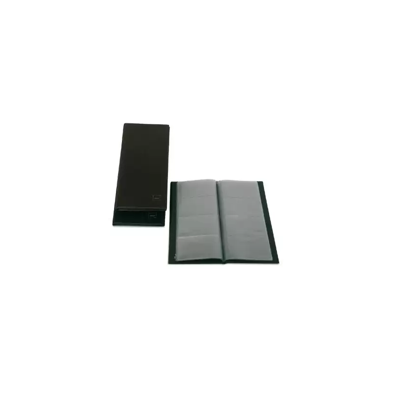 (03771010) GRAFOPLÁS PORTATARJETAS AMERICANO BASIC 290X140MM PARA 160 TARJETAS DE 105X68MM PVC NEGRO