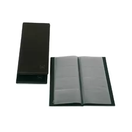 (03771010) GRAFOPLÁS PORTATARJETAS AMERICANO BASIC 290X140MM PARA 160 TARJETAS DE 105X68MM PVC NEGRO