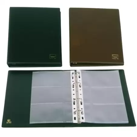 (03791010) GRAFOPLÁS PORTATARJETAS DE VISITA BASIC 1/4 CAPACIDAD 60 TARJETAS PVC NEGRO