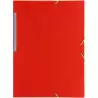 (04801251) GRAFOPLÁS CARPETA CON GOMAS COLORGRAF FOLIO 3 SOLAPAS PP ROJO TRANSLÚCIDO