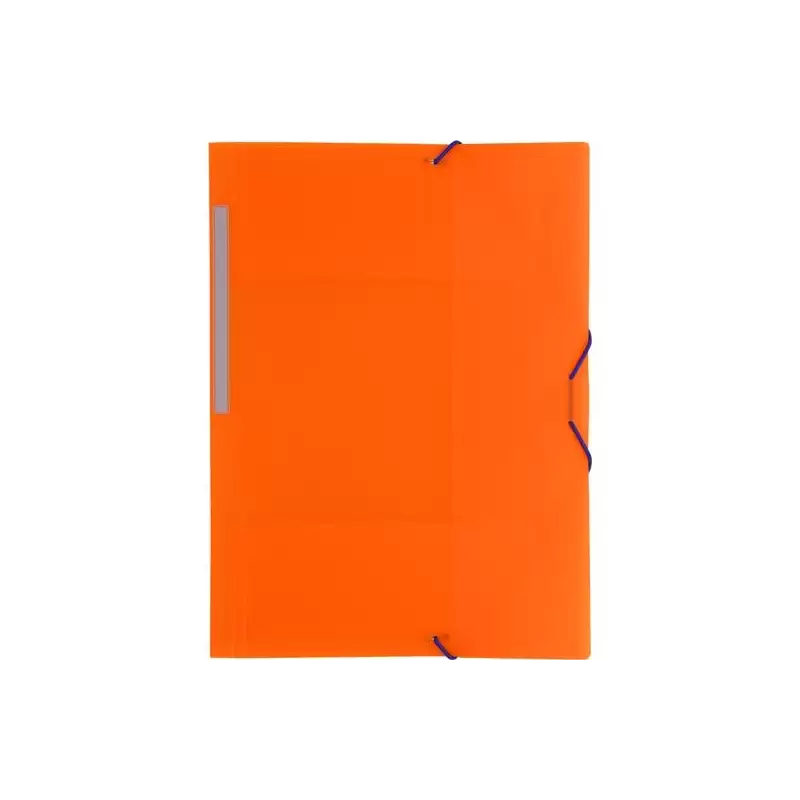 (04801252) GRAFOPLÁS CARPETA CON GOMAS COLORGRAF FOLIO 3 SOLAPAS PP NARANJA TRANSLÚCIDO
