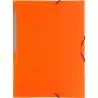 (04801252) GRAFOPLÁS CARPETA CON GOMAS COLORGRAF FOLIO 3 SOLAPAS PP NARANJA TRANSLÚCIDO