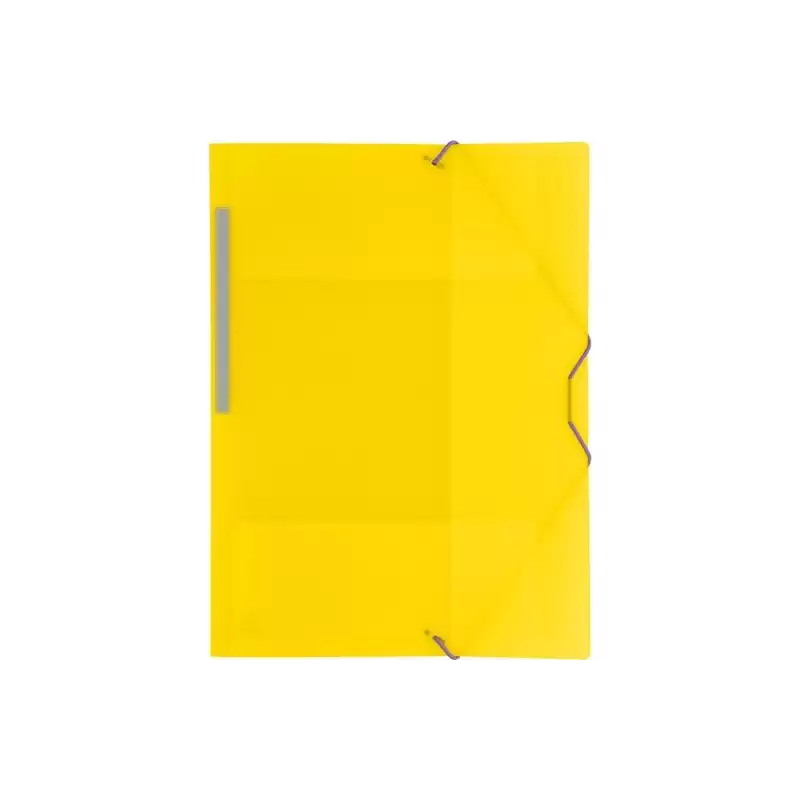 (04801260) GRAFOPLÁS CARPETA CON GOMAS COLORGRAF FOLIO 3 SOLAPAS PP AMARILLO TRANSLÚCIDO