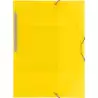 (04801260) GRAFOPLÁS CARPETA CON GOMAS COLORGRAF FOLIO 3 SOLAPAS PP AMARILLO TRANSLÚCIDO