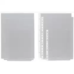 (05750004) GRAFOPLAS FUNDAS PLANOS A4 MULTITALADRO 11 PVC TRANSPARENTE -100U-