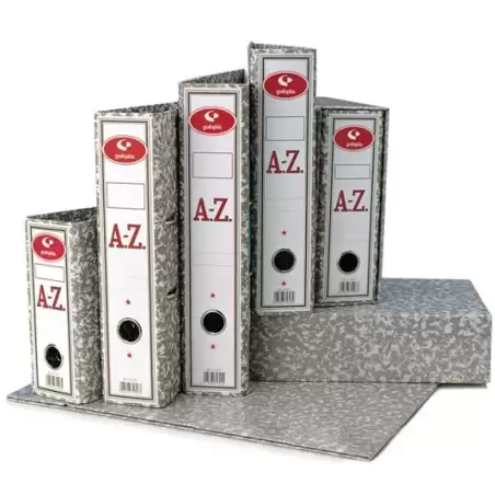 (07179171) GRAFOPLÁS ARCHIVADOR PALANCA CLASSIC FOLIO 65MM RADO CARTÓN FORRADO JASPEADO GRIS