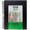 (122002129) TITAN ARTS LIBRETA DE DIBUJO PARA BOCETOS ESPIRAL A4 50H 200GR