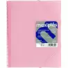 (39833093) GRAFOPLÁS CARPETA CON FUNDAS MAXIPLÁS ESPIRAL A4 30 FUNDAS C/SOBRE PP RÍGIDO TRANSLÚCIDO ROSA SOFT