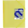(39833094) GRAFOPLÁS CARPETA CON FUNDAS MAXIPLÁS ESPIRAL A4 30 FUNDAS C/SOBRE PP RÍGIDO TRANSLÚCIDO AMARILLO SOFT