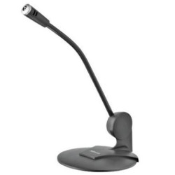 (21674) TRUST MICRÓFONO DE ESCRITORIO PRIMO ALTA SENSIBILIDAD C/PEDESTAL AJUSTABLE CABLE 1,8M NEGRO