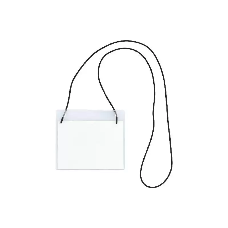 (09073300) GRAFOPLÁS PORTADISTINTIVO C/GOMA ELÁSTICA 95X110MM PVC RÍGIDO TRANSPARENTE