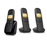 (L36852-H2807-D211) GIGASET TELEFONO INALAMBRICO A180 TRIO NEGRO