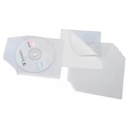 (13700000) GRAFOPLÁS FUNDAS PVC ADHESIVAS PARA CD 127X127MM BLANCO BOLSA -10U-