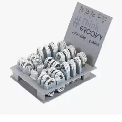 (DISP-GR-RET-29-ES) GROOVY EXPOSITOR DE CABLES