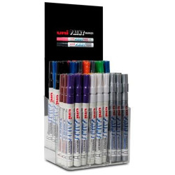 (182634276) UNIBALL MARCADOR PERMANENTE PAINT MARKER PX-21/54P COLORES SURTIDOS EXPOSITOR 54 UD