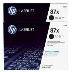 (CF287XD) HP TONER NEGRO LASERJET ENTERPRISE M506DN/M527 PACK 2 -  87X ALTA CAPACIDAD