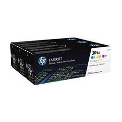 (CF370AM) HP TONER LASER TRICOLOR 305A PACK 3 (CE411-CE412-CE413)