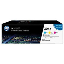 (CF372AM) HP TONER LASER TRICOLOR 304A PACK 3 (CC531-CC532-CC533)