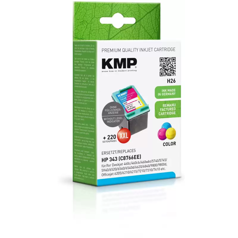 (C8766EE) TINTA KMP 3 COLORES C M Y DESKJET 460C 460CB 460WBT 5740  5745 6520 6540 6540D 6620 6840 9800  9800D  OFFICEJET 620...