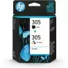 (6ZD17AE) HP TINTA PACK NEGRO + TRICOLOR DESKJET 2320
