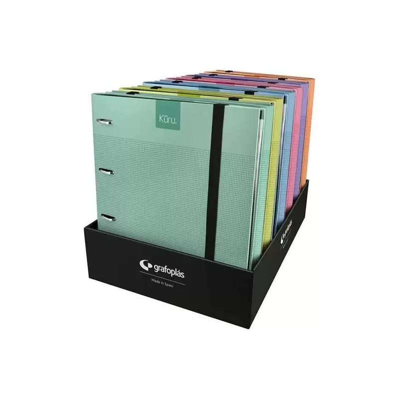 (70996106) GRAFOPLÁS CARPETA ANILLAS CARPEBOOK FORRADO C/RECAMBIO A4 KURU COLORES SURTIDOS