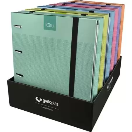 (70996106) GRAFOPLÁS CARPETA ANILLAS CARPEBOOK FORRADO C/RECAMBIO A4 KURU COLORES SURTIDOS