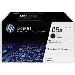 (CE505D) HP LASERJET P2035/2055D/2055DN TONER NEGRO (PACK 2)