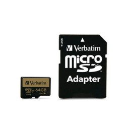 (44034) VERBATIM PRO+ U3 MICRO SDXC CARD 64GB C/ADAPTADOR