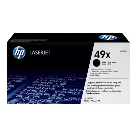 (Q5949X) HP TONER LASER NEGRO  LASERJET SMART 1320 1320N 1320NW 1320TN LASERJET 3390 3392 - 49 X