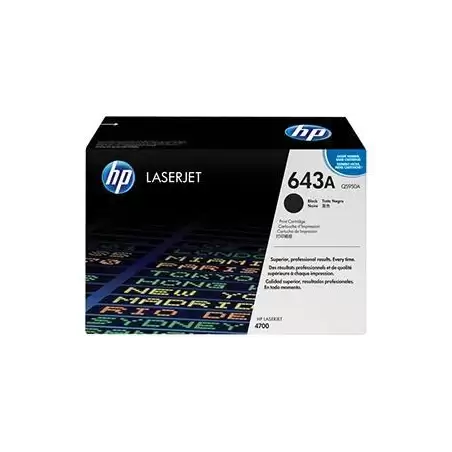 (Q5950A) HP TONER NEGRO LASERJET COLOR 4700 - 643 A