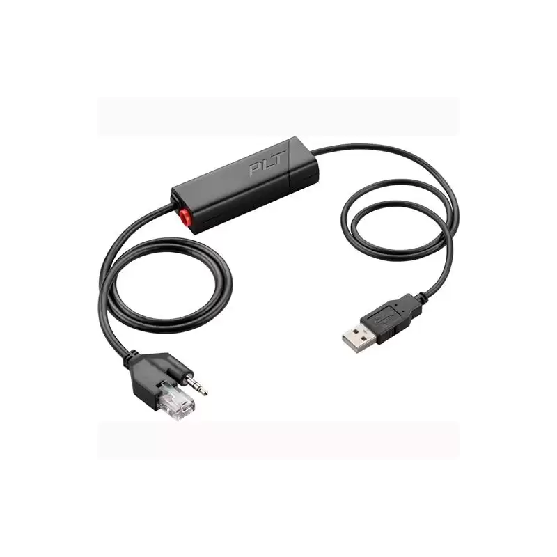 (211076-01/85R00AA) HP POLY CABLE DESCOLGADOR ELECTRÓNICO APU-76 USB PARA AURICULAR CS500