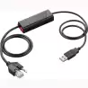 (211076-01/85R00AA) HP POLY CABLE DESCOLGADOR ELECTRÓNICO APU-76 USB PARA AURICULAR CS500