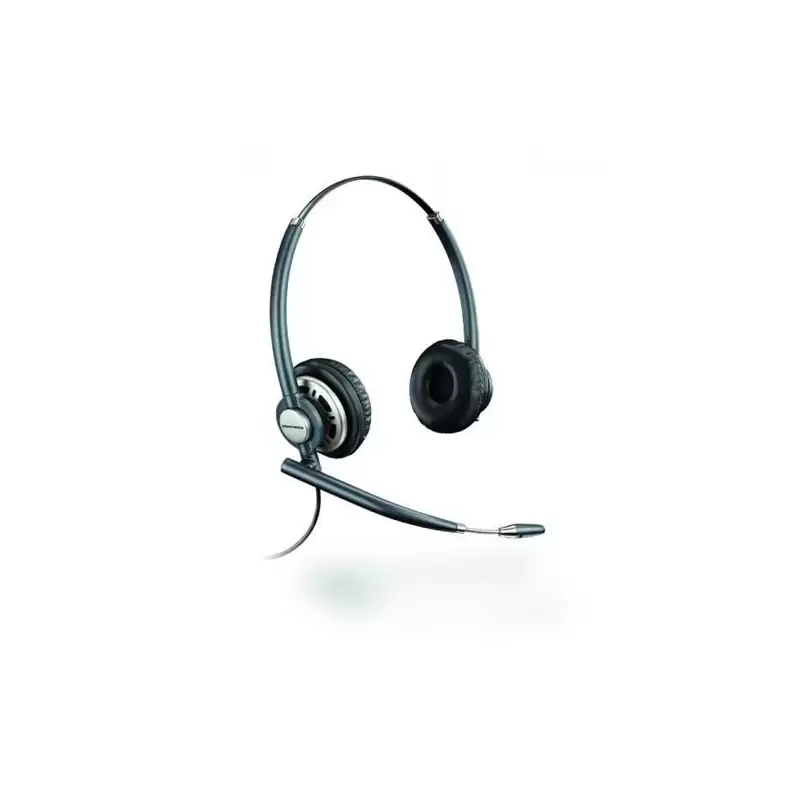 (78714-102) HP POLY AURICULARES ENCOREPRO HW720 DIADEMA BIAURAL C/ CABLE MICRÓFONO NEGRO