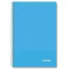 (IMP0101) IMPREX CUADERNO ESPIRAL TAPA PP FOLIO 80H 90GR 4X4 AZUL
