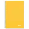 (IMP0102) IMPREX CUADERNO ESPIRAL TAPA PP FOLIO 80H 90GR 4X4 AMARILLO