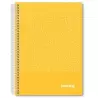 (IMP0106) IMPREX CUADERNO ESPIRAL TAPA PP A5 80H 90GR 4X4 AMARILLO