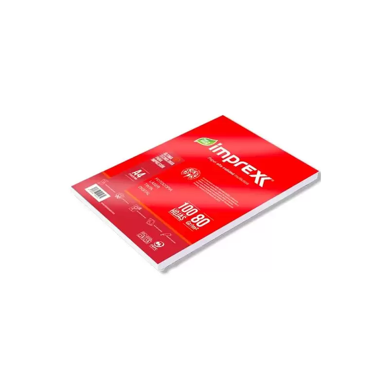 (IMPREX 100H) IMPREX PAQUETE 100H A4 80GR LISO PAPEL BLANCO