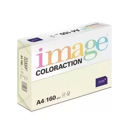 (382084) IMAGE PAPEL REPROGRÁFICO COLORACTION DIN A4 160GR PAQUETE 250H CREMA