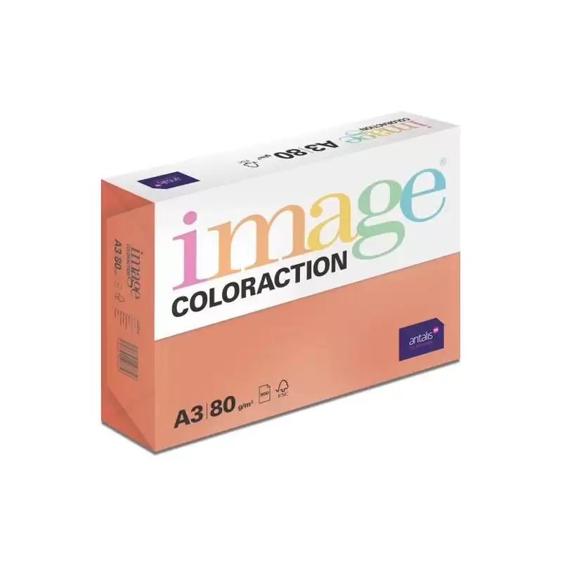 (546332) IMAGE PAPEL REPROGRÁFICO COLORACTION DIN A3 80GR PAQUETE 500H ROJO INTENSO