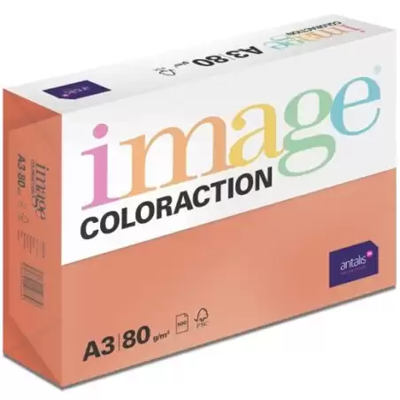 (546332) IMAGE PAPEL REPROGRÁFICO COLORACTION DIN A3 80GR PAQUETE 500H ROJO INTENSO