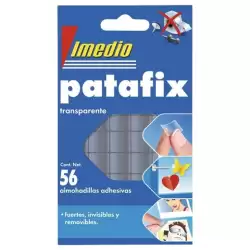 (7001471) IMEDIO ALMOHADILLAS ADHESIVAS PATAFIX DOBLE CARA TRANSPARENTE 56 PASTILLAS