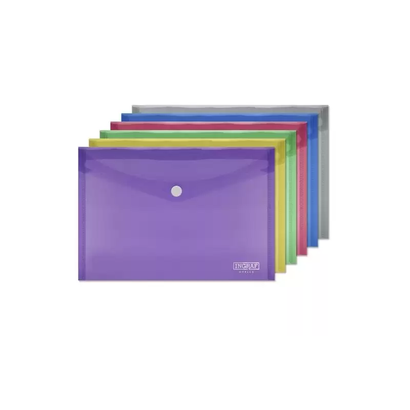 (322881) INGRAF SOBRE PORTADOCUMENTOS CON BROCHE A5 COLORES SURTIDOS