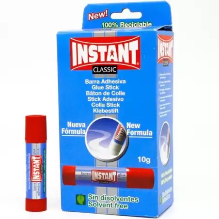 (11311) INSTANT PEGAMENTO EN BARRA CLASSIC 10GR SIN DISOLVENTES