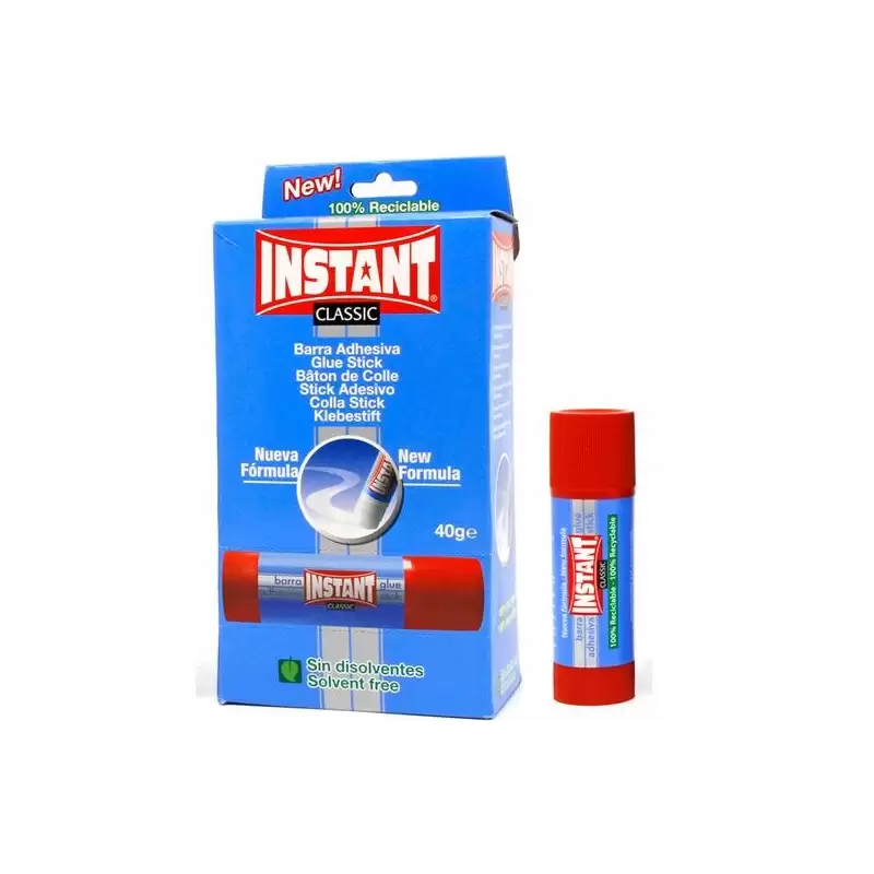 (13001) INSTANT PEGAMENTO EN BARRA CLASSIC 40GR SIN DISOLVENTES