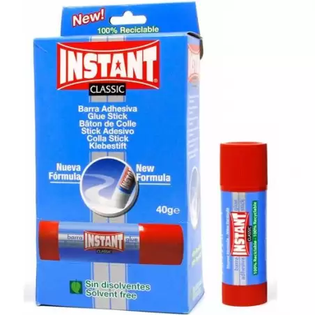 (13001) INSTANT PEGAMENTO EN BARRA CLASSIC 40GR SIN DISOLVENTES