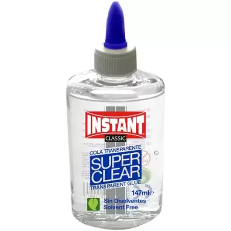 (11091) INSTANT COLA SUPERCLEAR BOTELLA 147ML TRANSPARENTE