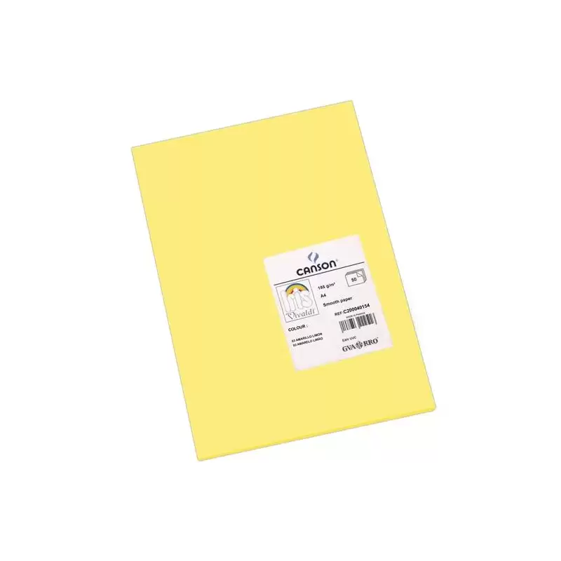 (C200040154) IRIS CARTULINA 210X297MM 185GR AMARILLO LIMÓN -50U-